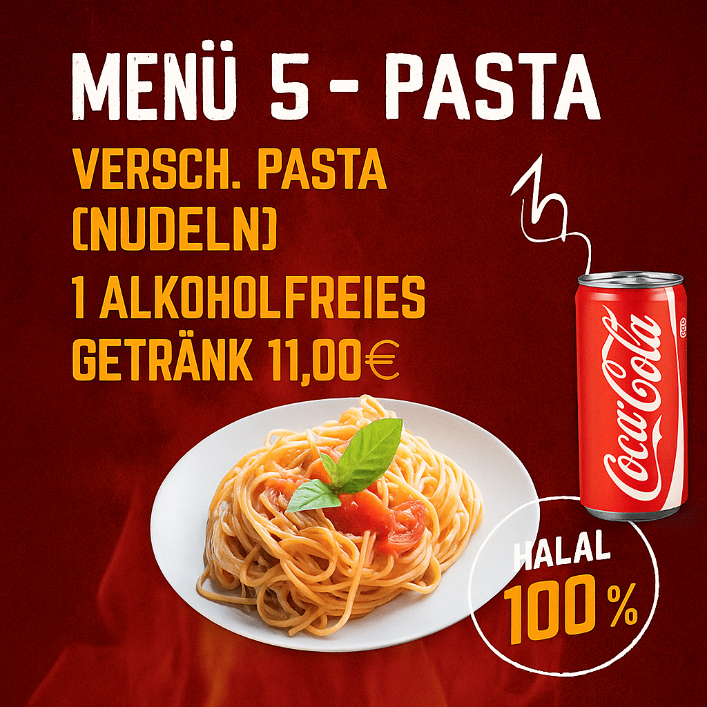 Menü 5 - Pasta