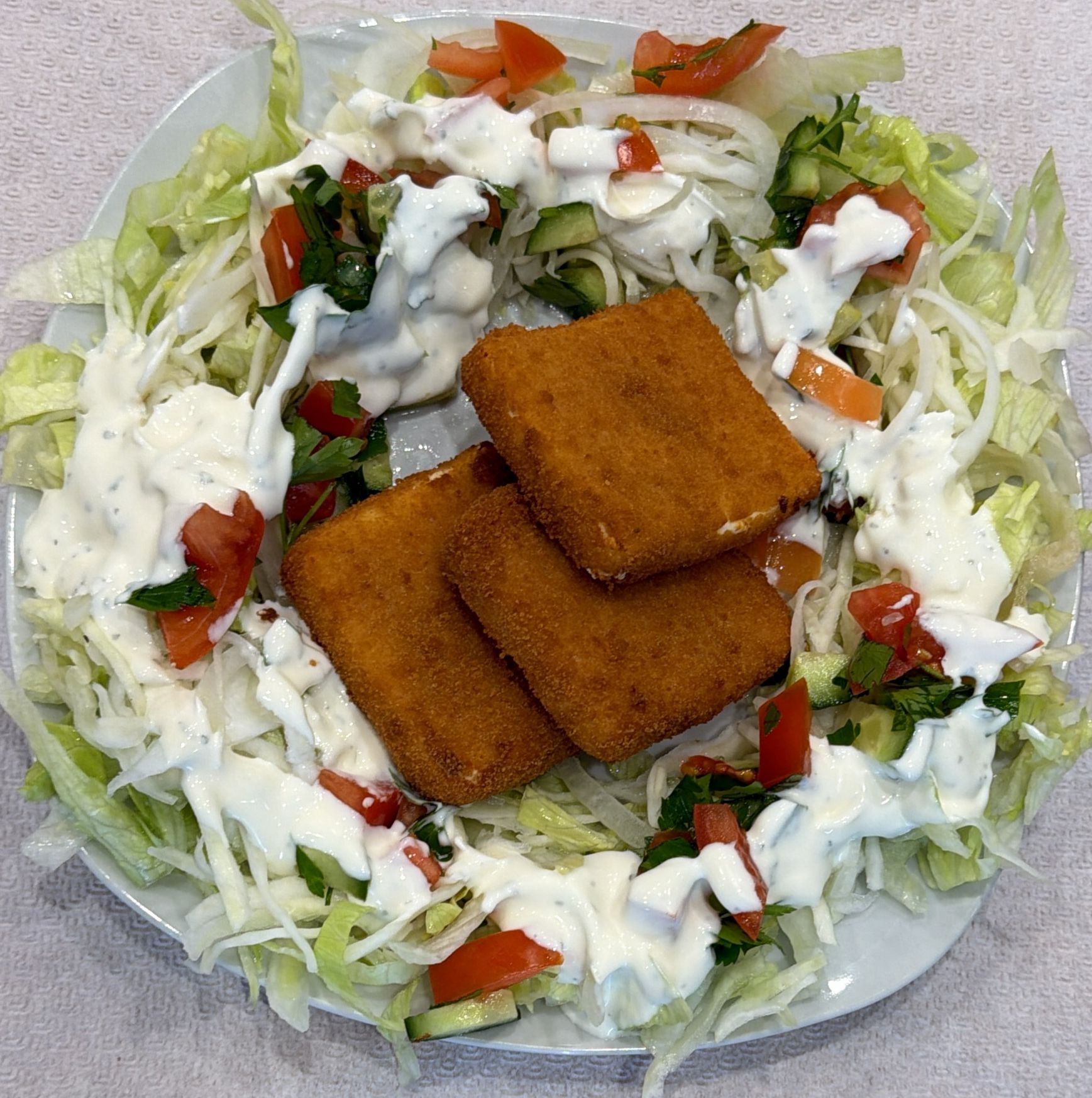 GEBACKENER SCHAFSKÄSE